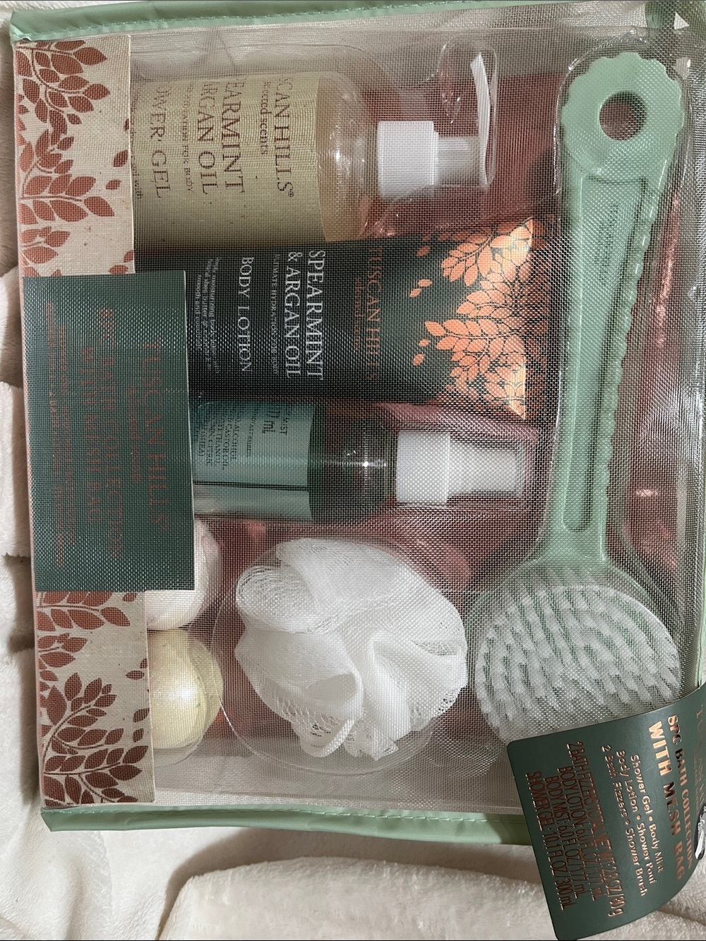 Spearmint & Argan Oil Bath & Body Gift Set - Mint